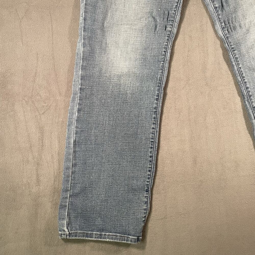 Levis 505 Jeans Womens Sz 14 Blue Straight Denim High Rise Stretch Medium Wash - Picture 3 of 10